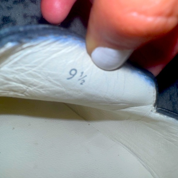 Tod’s kitten heal mules black white slide on leather slip on classic 9.5 - Picture 8 of 12